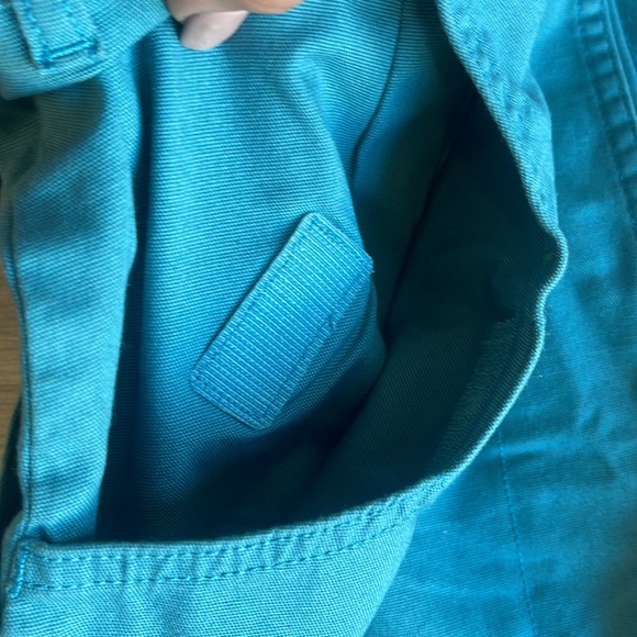 NWT Patagonia Women's Stand Up Skirt Size 6 Teal Organic Cotton Pockets - Picture 9 of 9